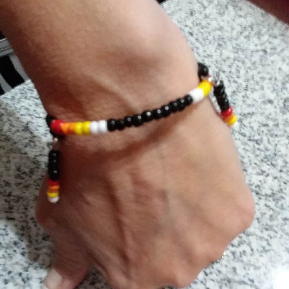 NATIVE American Indian wrap bracelet BOHO Hippie